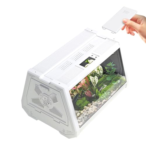 Reptile Cages, Reptile Aquarium Habitat, 10.63x7.48x7.48 Inches Portable Playpen with Ventilation, Escape Proof Feeding Enclosure for Snakes, Spiders, Frogs, Snails and Tortoises Reptile Cages, Reptile Aquarium Habitat, 10.63x7.48x7.48 Inches Portable Playpen with Ventilation, Escape Proof Feeding Enclosure for Snakes, Spiders, Frogs, Snails and Tortoises von Uonguon