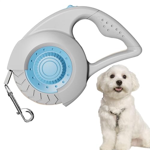 Retractable Dog Lead, Automatic Extending Dog Tug Rope, 5M Chew-Proof Guide, Long Walking Accessories, Pet Supplies with Lock Release for Small and Medium Dogs von Uonguon