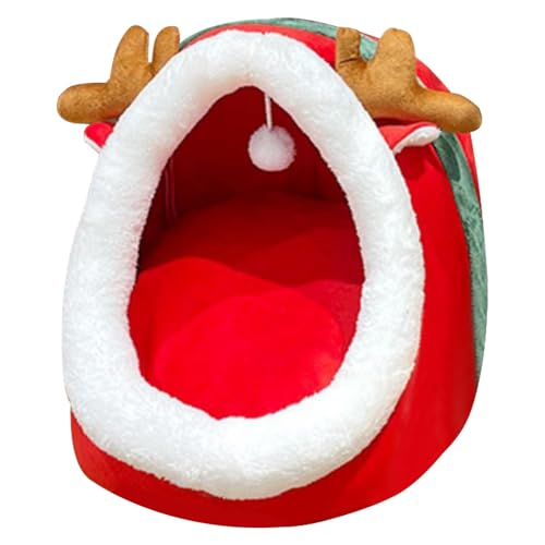 Stylish Cat Beds Indoor Use | Festive Christmas Cat Cave | Washable Semi-Enclosed Design with Anti-Slip Base | Comfortable Removable Couch for Cats and Small Dogs Stylish Cat Beds Indoor Use | Festive Christmas Cat Cave | Washable Semi-Enclosed Design with Anti-Slip Base | Comfortable Removable Couch for Cats and Small Dogs von Uonguon