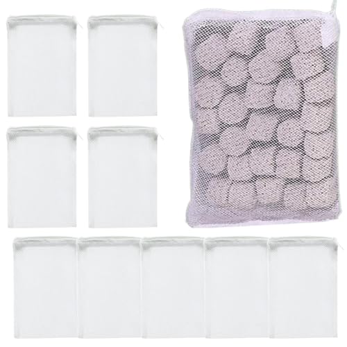 Uonguon Aquarium Filter Bags, Fish Tank Media Pack, 13.78x15.75 Inches Heavy Duty Spill Proof Fine Mesh Bag, Sturdy Aquarium Supplies for Activated Carbon and Purifier Use in Freshwater von Uonguon