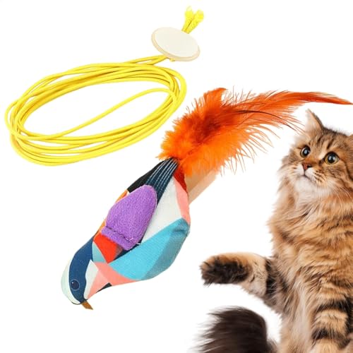 Uonguon Chirping Bird Feline, Creative Sound Plaything, Interactive Cat Toy, Motion Activated, Sturdy Material, 5.12x2.36x2.76 Inches, Ideal for Indoor Play Entertainment Needs Uonguon Chirping Bird Feline, Creative Sound Plaything, Interactive Cat Toy, Motion Activated, Sturdy Material, 5.12x2.36x2.76 Inches, Ideal for Indoor Play Entertainment Needs von Uonguon