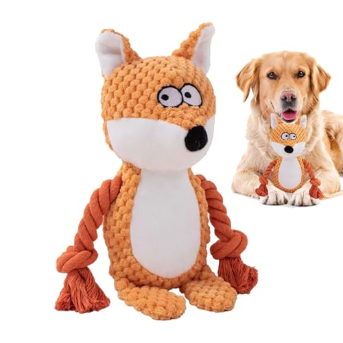 Uonguon Dog Squeaky Toy, Cartoon Rope Doll, Interactive Chewing Toy, 9.45 Inches, Fox Elephant Frog Design, Fun Play for Puppies and Small Dogs, Fun Puppy Chewer Uonguon Dog Squeaky Toy, Cartoon Rope Doll, Interactive Chewing Toy, 9.45 Inches, Fox Elephant Frog Design, Fun Play for Puppies and Small Dogs, Fun Puppy Chewer von Uonguon
