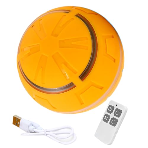 Uonguon Interactive Dog Ball, Shake Pet Interactive Dog Toys, USB Rechargeable with LED Lights, Vibrating Indoor Games, Active Rolling for Small, Medium & Large Breeds, 3.15x3.15 inches von Uonguon