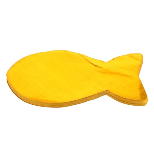 Uonlytech 3 Sätze Handgefertigte Gelbe Fischförmige Opferpapiere aus Folie für Haustier Gedenkzeremonien Langlebiges Ritualpapier für Katzen und Hundebestattung Symbolische Tiergedenk Spende von Uonlytech