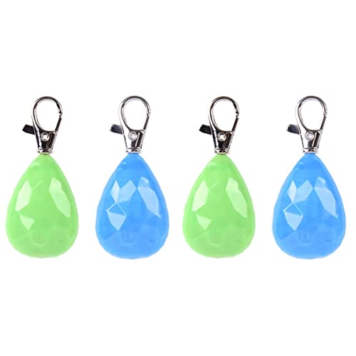 Uonlytech 4 Und Leuchtende Liefert Wiederaufladbare Anhängerwarnung im Clip- Schlüsselring- Sicherheitsdekor- Design The Drop Dark Walking on Keychain für Verlorenen von Uonlytech