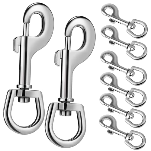 Uonlytech 8stücke Edelstahl Snap Hooks Für Hundeleinen Hochwertige Drehbare Karabinerhaken Mit Sicherem Halt Für Training Und Outdoor-aktivitäten Rostbeständig Und Langlebig Uonlytech 8stücke Edelstahl Snap Hooks Für Hundeleinen Hochwertige Drehbare Karabinerhaken Mit Sicherem Halt Für Training Und Outdoor-aktivitäten Rostbeständig Und Langlebig von Uonlytech