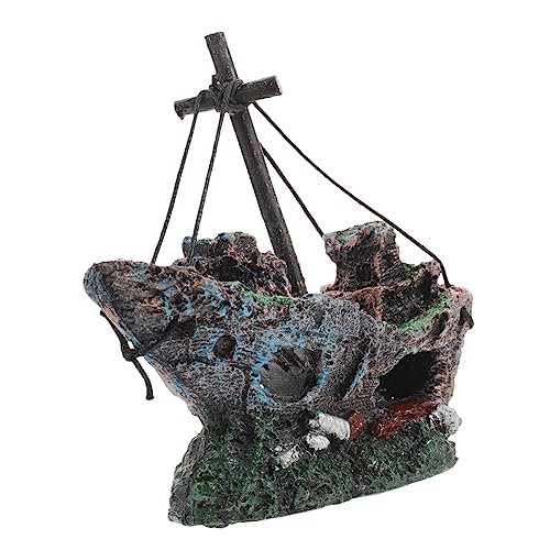 Uonlytech Simulation Resin Schiffswrack für Fischbecken für Stilvolle Aquarienlandschaften Pflegeleicht und Langlebig Uonlytech Simulation Resin Schiffswrack für Fischbecken für Stilvolle Aquarienlandschaften Pflegeleicht und Langlebig von Uonlytech