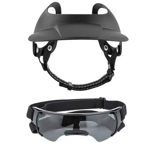 Uoqpty Hunde Baseballkappen - Hundemützen & Schutzbrillen Für Kleine Hunde | Wasserfeste Schirmmütze Mit Ohrlöchern Für Welpen Und Spaziergänge Im Freien von Uoqpty