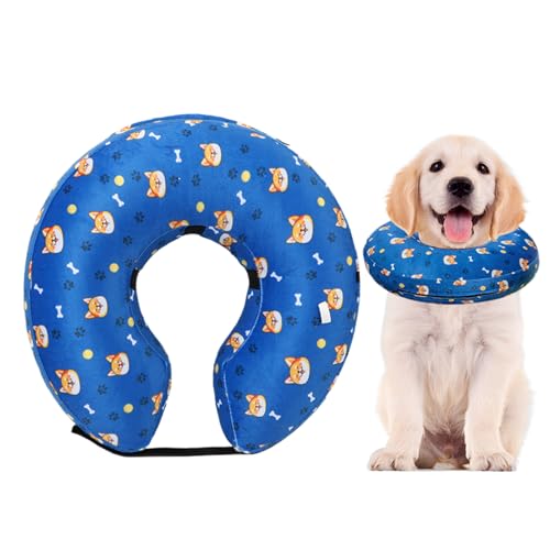 Uoqpty Hundetrichter Halskragen | Aufblasbarer Leck-Schutz Verstellbarer Welpenhalsband Zur Wundheilung | Schutz Vor Lecken Kratzen Kastrationsheilung Schwimmtraining Haustierreha Uoqpty Hundetrichter Halskragen | Aufblasbarer Leck-Schutz Verstellbarer Welpenhalsband Zur Wundheilung | Schutz Vor Lecken Kratzen Kastrationsheilung Schwimmtraining Haustierreha von Uoqpty