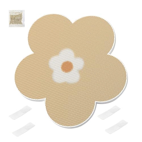 Uoqpty Katzenkratzer, Katzenkratzer für Wand | Scratch Teppich Teppich für Katze | Kätzchenkratzer, Blumenform Haustierkratzer für Möbelschutz von Uoqpty
