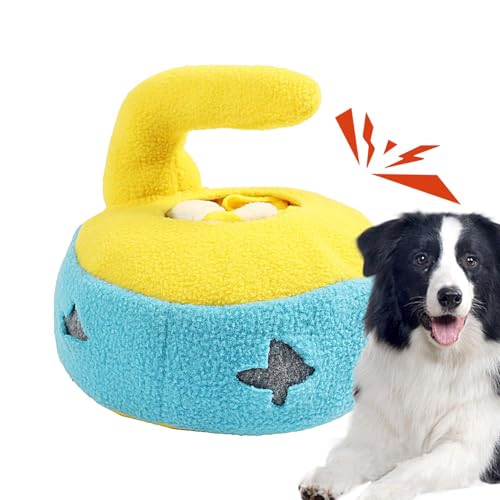 Uoqpty Mentale Stimulation für Hunde, Welpenpuzzles Curling Puck Form Hund Interaktives Spielzeug Hund Stimulation Spielzeug Mit Sound Hund Leckerli Spielzeug für Zuhause Indoor Haustier Uoqpty Mentale Stimulation für Hunde, Welpenpuzzles Curling Puck Form Hund Interaktives Spielzeug Hund Stimulation Spielzeug Mit Sound Hund Leckerli Spielzeug für Zuhause Indoor Haustier von Uoqpty