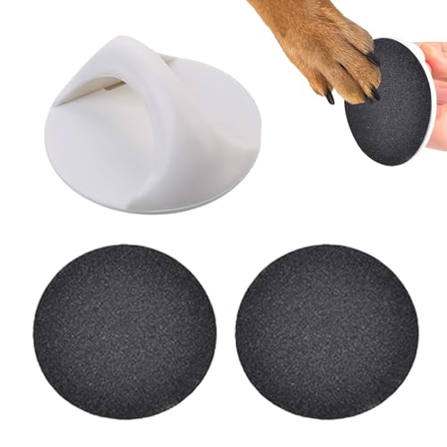 Uoqpty Runde Nagelfeile aus für Hunde, runde Hunde-Nagelfeile aus , mit bequemem Griff für Katzen, Hunde, Haustiere, Welpen von Uoqpty
