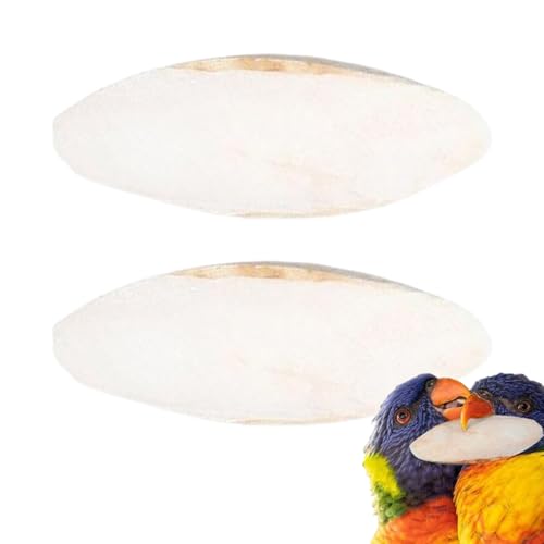 Uoqpty Sepiaschale Für Vögel - 2 Stück Wellensittich Sepia Schnabelstein - 15 20 cm Für Sittiche Kanarienvögel Reptilien Tierbedarf Vogelkäfig Aquarium Zubehör von Uoqpty