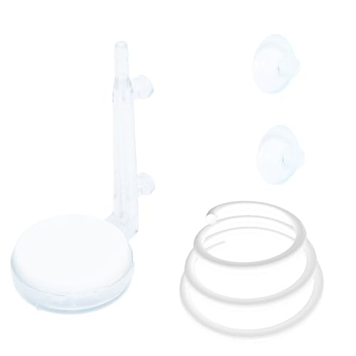 Aquarium-Luftstein-Set mit 2 Saugnäpfen, ultra-leiser Sauerstoffdiffusor für Aquarien, super kleine Blasen für Betta und kleine Aquarien, CO2-Diffusor für Hydrokultur- und Aquariumpflanzen (35 mm) von Uotyle