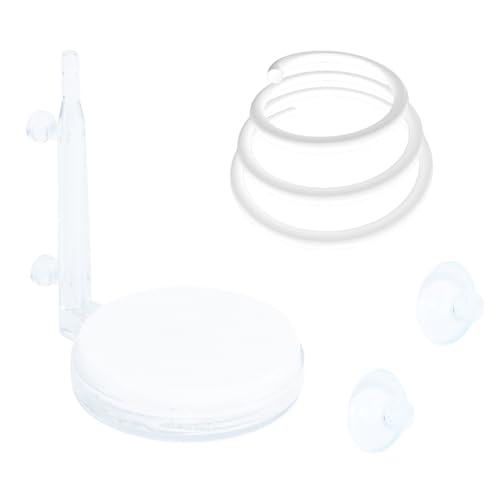 Aquarium-Luftstein-Set mit 2 Saugnäpfen, ultra-leiser Sauerstoffdiffusor für Aquarien, super kleine Blasen für Betta und kleine Aquarien, CO2-Diffusor für Hydrokultur- und Aquariumpflanzen (50 mm) von Uotyle