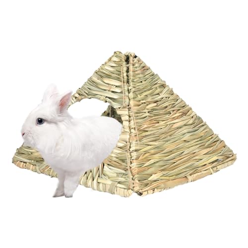 Uozonit Hasenhaus, Kaninchenhaus für Haustiere, geflochten, aus Stroh | Spielzeug für versteckte Hütten, geflochten, faltbar, für Hamster, Meerschweinchen, Chinchilla und mehr Uozonit Hasenhaus, Kaninchenhaus für Haustiere, geflochten, aus Stroh | Spielzeug für versteckte Hütten, geflochten, faltbar, für Hamster, Meerschweinchen, Chinchilla und mehr von Uozonit
