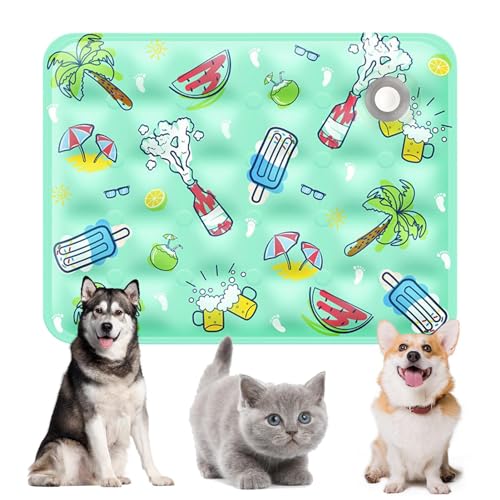 Uozonit Hundekühlbettmatten,Hundekühlmatte - Kühlende Hundemattendecke,Atmungsaktive Hundekühlbett-Kühlmatten, Haustierkühlbettmatte für kleine mittelgroße Haustiere, Katzen, Hunde Uozonit Hundekühlbettmatten,Hundekühlmatte - Kühlende Hundemattendecke,Atmungsaktive Hundekühlbett-Kühlmatten, Haustierkühlbettmatte für kleine mittelgroße Haustiere, Katzen, Hunde von Uozonit