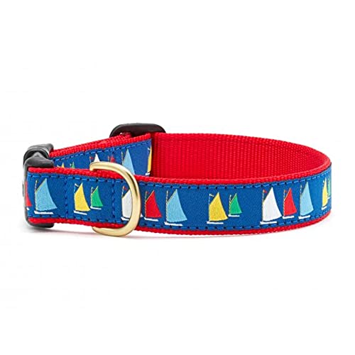 Up Country Designer-Hundehalsband, Regenbogenflotte (XS) von Up Country