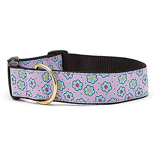 Up Country FLF-C-XS Flower Field Hundehalsband, Breit 1", XL von Up Country