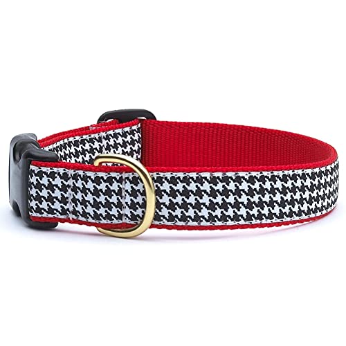 Up Country HTB-C-M Classic Black Houndstooth Hundehalsband, Breit 1", M von Up Country