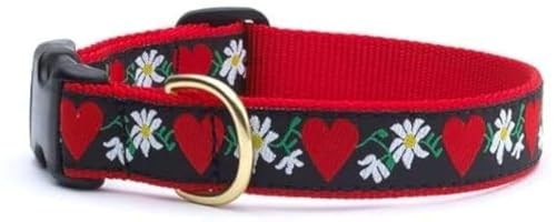 Up Country Hundehalsband mit Herzen und Blumen, mittelgroß/schmal Up Country Hundehalsband mit Herzen und Blumen, mittelgroß/schmal von Up Country