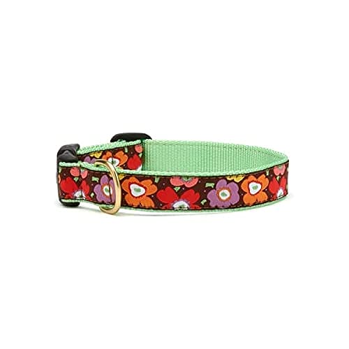 Up Country MOD-C-S Floral Hundehalsband, Schmal 5/8", S von Up Country
