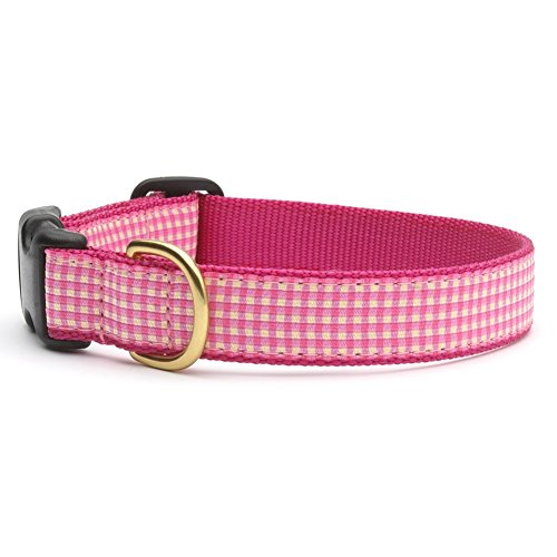 Up Country PKG-C-S Pink Gingham Hundehalsband, Schmal 5/8 inch, S Up Country PKG-C-S Pink Gingham Hundehalsband, Schmal 5/8 inch, S von Up Country