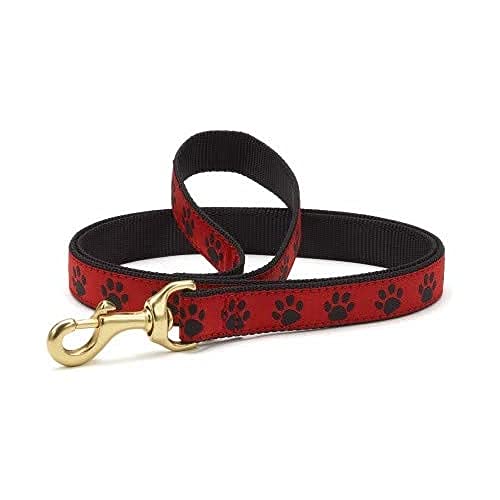 Up Country Reb-L-N Red Black Paw Hundeleine Schmal (5/8") von Up Country