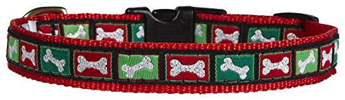 Up Country XBO-C-S Christmas Bones Hundehalsband Schmal, 5/8", S von Up Country