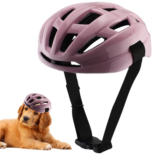 Hundehelm, Hohlaushund-Motorradhelm mit einstellbarem Kinngurt und reflektierende Streifen, Anti-Kollisions-Haustierversorgungen mit innerem Schutzpolster für kleine Häfen für kleine Hunde Hundehelm, Hohlaushund-Motorradhelm mit einstellbarem Kinngurt und reflektierende Streifen, Anti-Kollisions-Haustierversorgungen mit innerem Schutzpolster für kleine Häfen für kleine Hunde von Upiulote