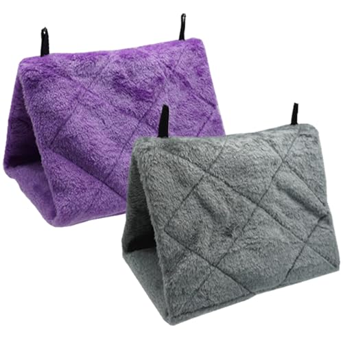 Upiulote 2pcs Vogelbett, hängende Vogelhängematte, warmes Plüschschlafbett mit Haken für Käfighänge Hänge Höhle Happy Hut für Conure, Lovebird, Cockatiels, Cockatoobird Upiulote 2pcs Vogelbett, hängende Vogelhängematte, warmes Plüschschlafbett mit Haken für Käfighänge Hänge Höhle Happy Hut für Conure, Lovebird, Cockatiels, Cockatoobird von Upiulote