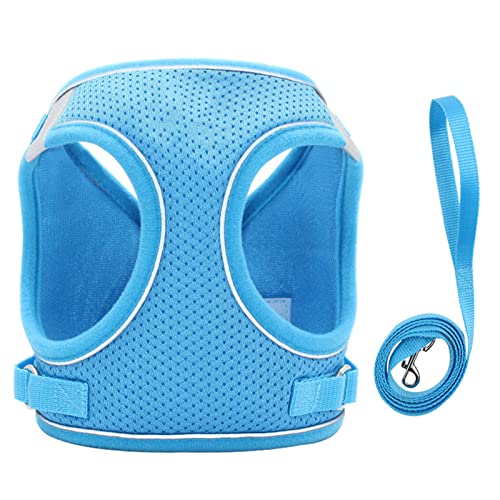 Dog Harness, Dog Harness and Leash Set Breathable Reflective with 360 Degree Rotating Traction Hook, Dog Harness and Leash for Casual Walks Jogging Hiking (M) von Uplory