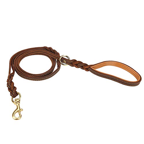 Dog Leash, Long Leash for Dogs Rounded Leather Smooth 1.83m Length, Long Dog Leash for Large Medium Small Dogs Training Lead Dog Leash, Long Leash for Dogs Rounded Leather Smooth 1.83m Length, Long Dog Leash for Large Medium Small Dogs Training Lead von Uplory