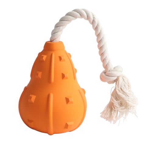 Uplory Hundespielzeug, Kauspielzeug für Hunde, Kürbisform, Gummi mit Baumwollmaterial, interaktiv und lustig, Beißspielzeug für Schlafzimmer, Wohnzimmer, Balkone im Freien Uplory Hundespielzeug, Kauspielzeug für Hunde, Kürbisform, Gummi mit Baumwollmaterial, interaktiv und lustig, Beißspielzeug für Schlafzimmer, Wohnzimmer, Balkone im Freien von Uplory