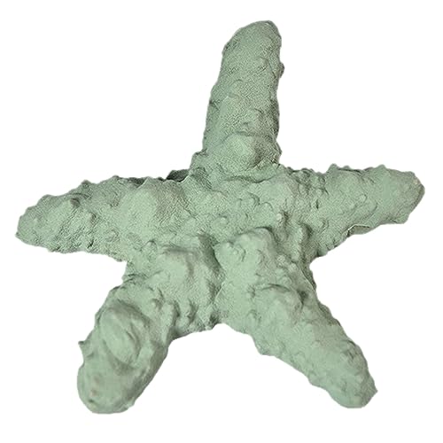 Uplory Hundespielzeugpaket, Hundespielzeug im Seestern-Stil, weiches Gummimaterial, leuchtende Farben, Zahnfleischmassage, Zahnungsspielzeug für Welpen, kleine Haustiere (Grün) von Uplory