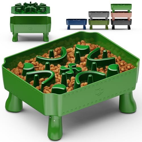 UPSKY Slow Feeder Hundenapf, 2-in-1 erhöhter Hundenapf mit Anti-Erstickungs-Labyrinth-Puzzle, 2-6 Tassen Tierfutter für kleine & mittelgroße Rassen, interaktiver Haustier-Futterspender zum langsamen UPSKY Slow Feeder Hundenapf, 2-in-1 erhöhter Hundenapf mit Anti-Erstickungs-Labyrinth-Puzzle, 2-6 Tassen Tierfutter für kleine & mittelgroße Rassen, interaktiver Haustier-Futterspender zum langsamen von Upsky