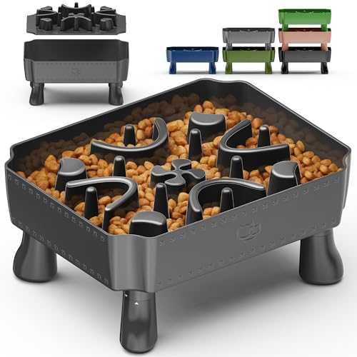 UPSKY Slow Feeder Hundenapf, 2-in-1 erhöhter Hundenapf mit Anti-Erstickungs-Labyrinth-Puzzle, 2-6 Tassen Tierfutter für kleine & mittelgroße Rassen, interaktiver Haustier-Futterspender zum langsamen UPSKY Slow Feeder Hundenapf, 2-in-1 erhöhter Hundenapf mit Anti-Erstickungs-Labyrinth-Puzzle, 2-6 Tassen Tierfutter für kleine & mittelgroße Rassen, interaktiver Haustier-Futterspender zum langsamen von Upsky