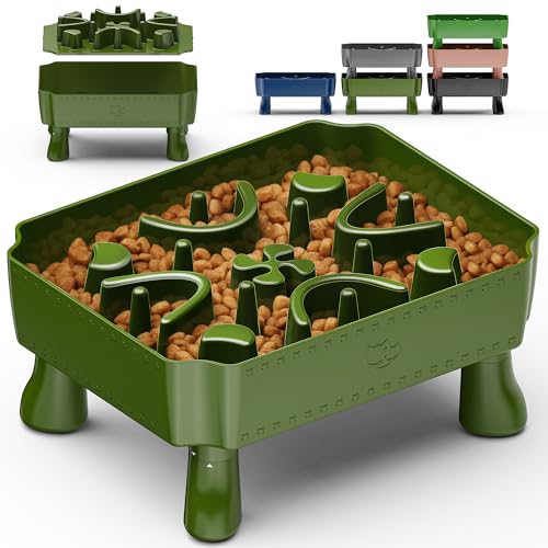 UPSKY Slow Feeder Hundenapf, 2-in-1 erhöhter Hundenapf mit Anti-Erstickungs-Labyrinth-Puzzle, 2-6 Tassen Tierfutter für kleine & mittelgroße Rassen, interaktiver Haustier-Futterspender zum langsamen UPSKY Slow Feeder Hundenapf, 2-in-1 erhöhter Hundenapf mit Anti-Erstickungs-Labyrinth-Puzzle, 2-6 Tassen Tierfutter für kleine & mittelgroße Rassen, interaktiver Haustier-Futterspender zum langsamen von Upsky