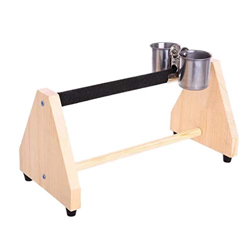 Papageien-Sitzstange mit Futterstation für Vögel, Naturholz, Stab, Schleifen, Ast, Pfote Klettern Papageien-Sitzstange mit Futterstation für Vögel, Naturholz, Stab, Schleifen, Ast, Pfote Klettern von Uqezagpa