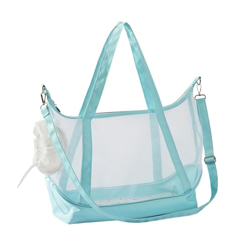 Tragbare Katzentragetasche mit belüftetem Netz und transparentem Fenster, Nylon-Netztasche, atmungsaktiv, für Outdoor-Ausflüge, bequeme Katzen Tragbare Katzentragetasche mit belüftetem Netz und transparentem Fenster, Nylon-Netztasche, atmungsaktiv, für Outdoor-Ausflüge, bequeme Katzen von Uqezagpa