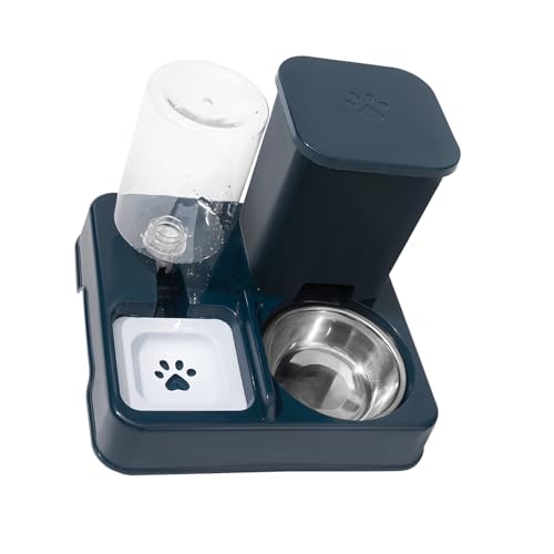 Uqezagpa 2-in-1 Futterautomat für kleine Hunde und Katzen, Futterspender mit Doppelnapf, Futterbehälter und Wasserspender für Haustiere Uqezagpa 2-in-1 Futterautomat für kleine Hunde und Katzen, Futterspender mit Doppelnapf, Futterbehälter und Wasserspender für Haustiere von Uqezagpa