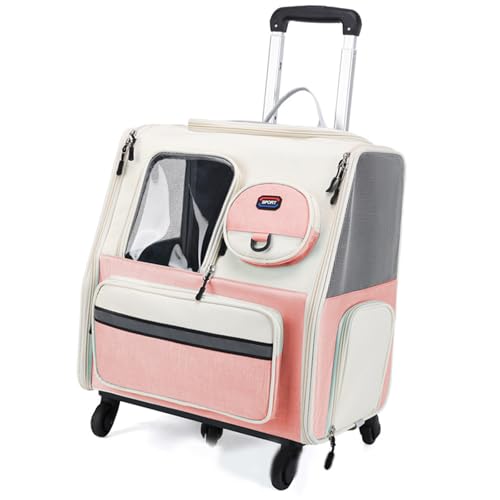 Uqezagpa Abnehmbare Hundetrolleys Tasche, groß, gefaltet, Haustiertasche, Katzen-Reisetasche, Tasche mit Teleskopgriff, Schulter Uqezagpa Abnehmbare Hundetrolleys Tasche, groß, gefaltet, Haustiertasche, Katzen-Reisetasche, Tasche mit Teleskopgriff, Schulter von Uqezagpa