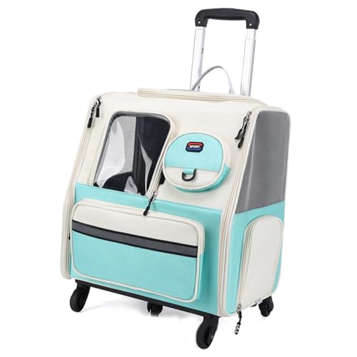 Uqezagpa Abnehmbare Hundetrolleys Tasche, groß, gefaltet, Haustiertasche, Katzen-Reisetasche, Tasche mit Teleskopgriff, Schulter Uqezagpa Abnehmbare Hundetrolleys Tasche, groß, gefaltet, Haustiertasche, Katzen-Reisetasche, Tasche mit Teleskopgriff, Schulter von Uqezagpa