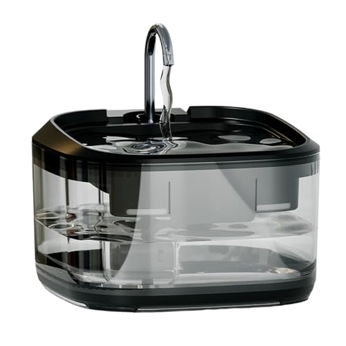 Uqezagpa Automatischer Katzenwasserbrunnen mit Filtersystemen, 4,5 l Fassungsvermögen, Edelstahl, Haustier-Trinknapf Uqezagpa Automatischer Katzenwasserbrunnen mit Filtersystemen, 4,5 l Fassungsvermögen, Edelstahl, Haustier-Trinknapf von Uqezagpa