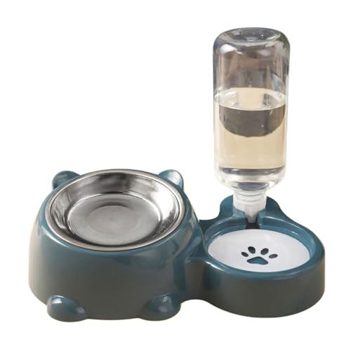 Uqezagpa Erhöhte Futterspender für Haustiere mit abnehmbarem Edelstahlnapf und automatischem Wasserspender Uqezagpa Erhöhte Futterspender für Haustiere mit abnehmbarem Edelstahlnapf und automatischem Wasserspender von Uqezagpa