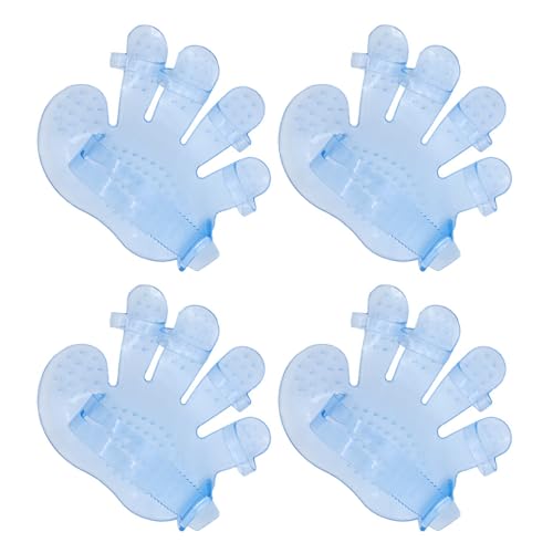 Uqezagpa Fellpflege-Handschuhe für Haustiere, Fünf-Finger-Handflächen, Waschhandschuhe, Tierhaarentferner, Handschuhe, 4 Stück Uqezagpa Fellpflege-Handschuhe für Haustiere, Fünf-Finger-Handflächen, Waschhandschuhe, Tierhaarentferner, Handschuhe, 4 Stück von Uqezagpa