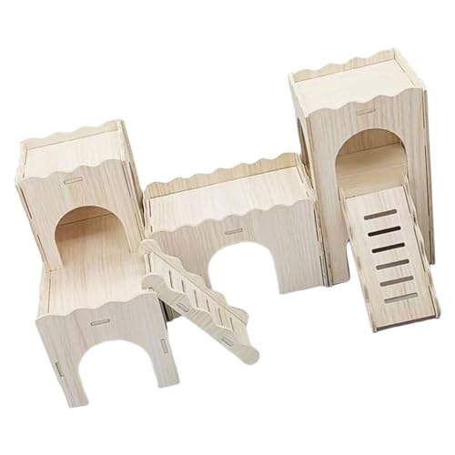 Uqezagpa Hamsterhölzer, Naturholz, kleines Haustierhaus, wasserdicht, für kleine Haustiere Uqezagpa Hamsterhölzer, Naturholz, kleines Haustierhaus, wasserdicht, für kleine Haustiere von Uqezagpa