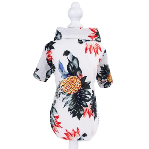 Uqezagpa Hunde-Shirts für große Hunde, Ananas, Hawaii-T-Shirt, Hundebekleidung, Frühlingshundekleidung für Hunde im Freien Uqezagpa Hunde-Shirts für große Hunde, Ananas, Hawaii-T-Shirt, Hundebekleidung, Frühlingshundekleidung für Hunde im Freien von Uqezagpa