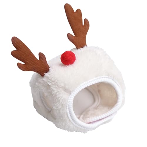Uqezagpa Hundemütze, Rentier-Weihnachtsbaum-Kopfbedeckung, Hut für Haustierdekorationen, Rentier, Stern, Pompons, Weihnachten, Hunde-Kopfbedeckung, Foto Uqezagpa Hundemütze, Rentier-Weihnachtsbaum-Kopfbedeckung, Hut für Haustierdekorationen, Rentier, Stern, Pompons, Weihnachten, Hunde-Kopfbedeckung, Foto von Uqezagpa