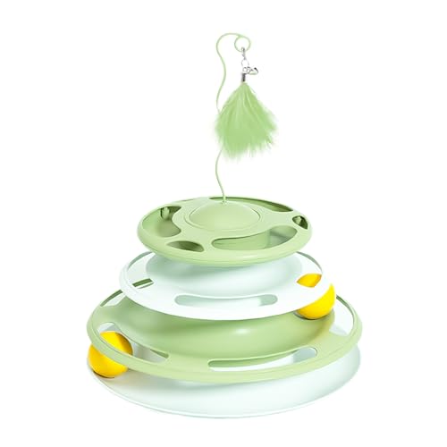 Uqezagpa Katzen Drehteller Spielzeug RollerTrack Katzen Jagdspielzeug Interaktion Katzen Unterhaltung Langeweile Katzen Uqezagpa Katzen Drehteller Spielzeug RollerTrack Katzen Jagdspielzeug Interaktion Katzen Unterhaltung Langeweile Katzen von Uqezagpa
